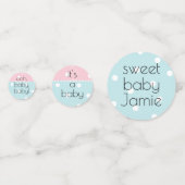 ベビーシャワー紙吹雪ブーベビーの覗き コンフェッティ (正面)