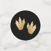 ベビーシャワー紙吹雪金ゴールドモンミーNベビーペンギン コンフェッティ (スモール正面)