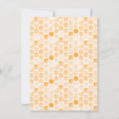 ベビーシャワー素朴が男女兼用甘い 招待状 (裏面)