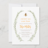 ベビーシャワー素朴が男女兼用甘い 招待状 (正面)