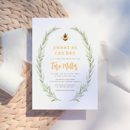 ベビーシャワー素朴が男女兼用甘い 招待状