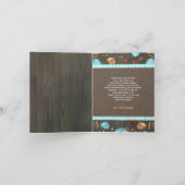 ベビーシャワー素朴秋カボチャありがとう サンキューカード (内部)