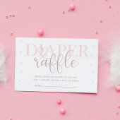 ベビーシャワー美しいパステルオムツラッフル エンクロージャーカード