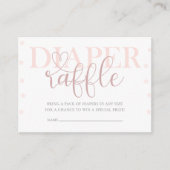 ベビーシャワー美しいパステルオムツラッフル エンクロージャーカード (正面)