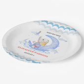 ベビーシャワー航海のテーマ ペーパープレート (アングル)