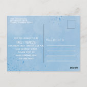 ベビーシャワー船アホイ男の子シンプルの航海の ポストカード (裏面)