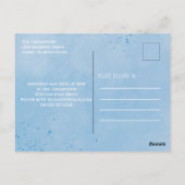 ベビーシャワー船アホイ男の子シンプルの航海の ポストカード (裏面)