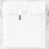 ベビーシャワー蔵書票シール スクエアシール (バッグ)