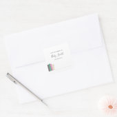 ベビーシャワー蔵書票シール スクエアシール (封筒)