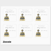 ベビーシャワー蔵書票/旅行テーマ スクエアシール (シート)