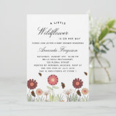 ベビーシャワー蝶レトロ贅沢 招待状 (スタンド正面)