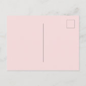 ベビーシャワー蝶レトロ インビテーションポストカード (裏面)