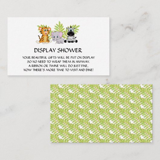 ベビーシャワー表示シャワー挿入筐体 エンクロージャーカード (正面/裏面)