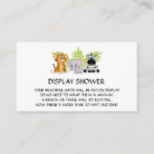 ベビーシャワー表示シャワー挿入筐体 エンクロージャーカード (正面)