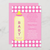 ベビーシャワー詩招待状ベビーガール 招待状 (正面/裏面)