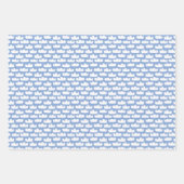 ベビーシャワー誕生パーソナライズされたの日付とモノグラム ラッピングペーパーシート (正面2)