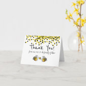 ベビーシャワー贈与サンキューカード カード (黄色い花)