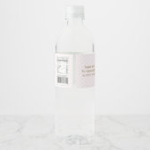 ベビーシャワー赤ちゃん女の子のマスクを着てドライブ ペットボトルラベル (裏面)