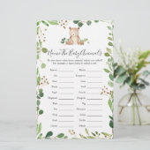 ベビーシャワー赤ん坊の動物の名前 (スタンド正面)