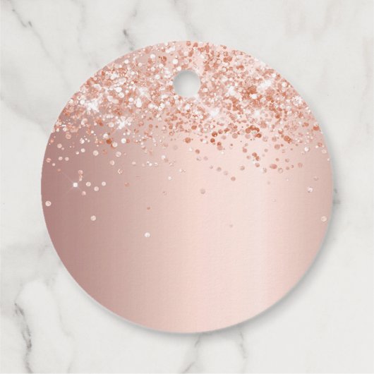 ベビーシャワー赤面バラ金ゴールド感謝していユー フェイバータグ (裏面)