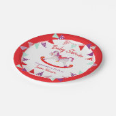 ベビーシャワー趣味の馬のウェットカラーカスタム ペーパープレート (アングル)