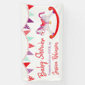 ベビーシャワー趣味の馬のウェットカラーカスタム 横断幕 (縦)