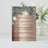 ベビーシャワー足素朴バラ赤面ガールボーイ 招待状 (スタンド正面)