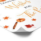 ベビーシャワー醸造カボチャ離れのスパイスあなたの望み ポスター (角)