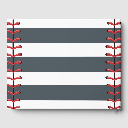 ベビーシャワー野球ゲストブック ゲストブック (裏面)