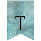 ベビーシャワー金ゴールドドルフィンベビー、アゲハチョウバナー バンティングフラッグ (第2の旗)