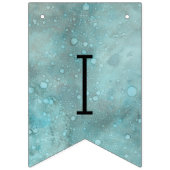 ベビーシャワー金ゴールドドルフィンベビー、アゲハチョウバナー バンティングフラッグ (第1の旗)