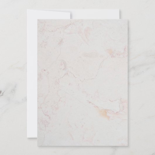 ベビーシャワー金ゴールドピンクの蘭フローラ幾何学模様 招待状 (裏面)