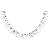 ベビーシャワー金ゴールドペンギン、アゲハチョウバナー バンティングフラッグ (全)