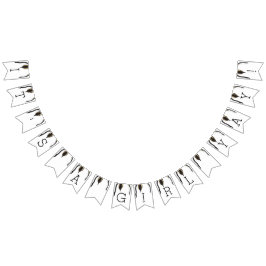 ベビーシャワー金ゴールドペンギン、アゲハチョウバナー バンティングフラッグ