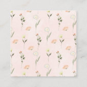 ベビーシャワー開花おむつラッフル エンクロージャーカード (裏面)