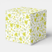 ベビーシャワー開花ヴィンテージ男女兼用花 フェイバーボックス (裏面サイド)