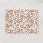 ベビーシャワー開花用男女兼用本 エンクロージャーカード (裏面)