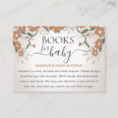 ベビーシャワー開花用男女兼用本 エンクロージャーカード (正面)