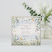 ベビーシャワー開花 招待状 (スタンド正面)