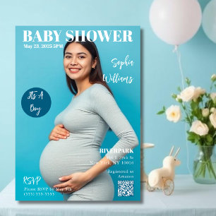 ベビーシャワー雑誌カバー 招待状
