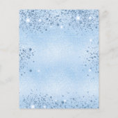 ベビーシャワー青い男の子は予算の招待を輝かす チラシ (裏面)