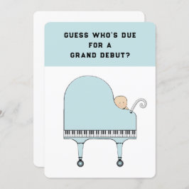 ベビーシャワー音楽テーマ招待状 招待状