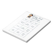 ベビーシャワー食品チャレンジゲームアクティビティメモ帳 ノートパッド (回転)