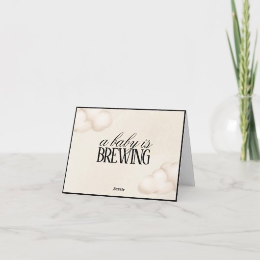 ベビーシャワー飲食プレイスカード 招待状 (裏面)