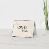 ベビーシャワー飲食プレイスカード 招待状 (正面)