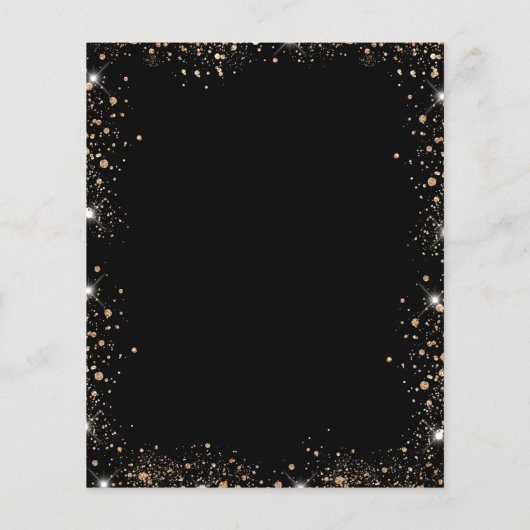 ベビーシャワー黒金ゴールドグリッターバルーン予算 チラシ (裏面)