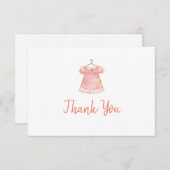 ベビーシャワー3.5インチx 5インチフラットサンキューカード サンキューカード (正面/裏面)