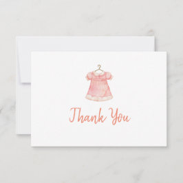ベビーシャワー3.5インチx 5インチフラットサンキューカード サンキューカード