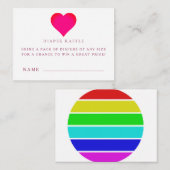 ベビーシャワー おむつくじチケットカード エンクロージャーカード (正面/裏面)