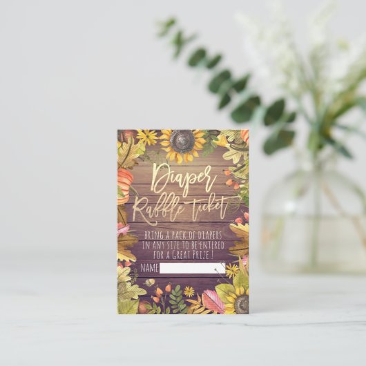 ベビーシャワー おむつくじ チケット きぼん にんじん エンクロージャーカード (スタンド正面)